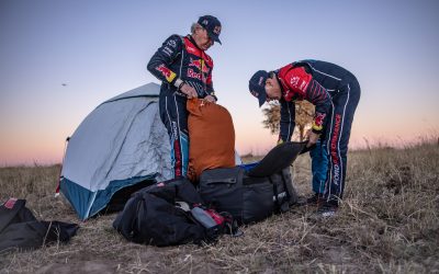 Carlos Sainz, second in the stage and in the overall standings after day 3